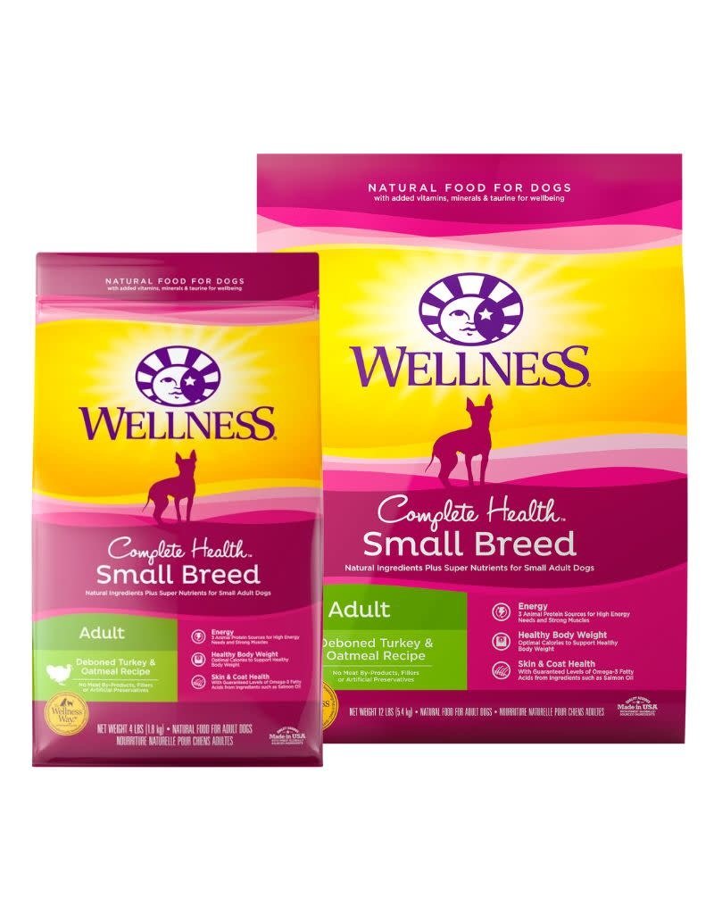 WellPet WELLNESS Complete Health  Dry Dog Food Small Breed Turkey and Oatmeal