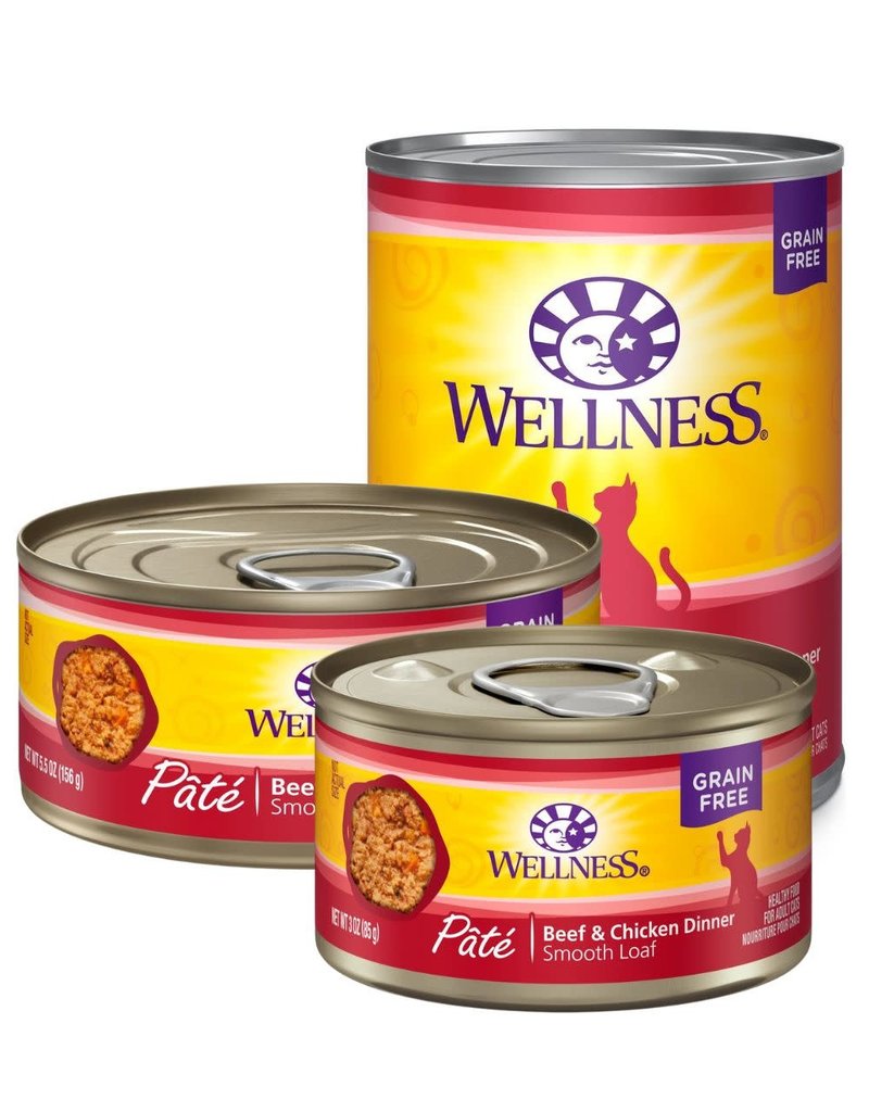 WellPet WELLNESS Beef and Chicken Canned Cat Food