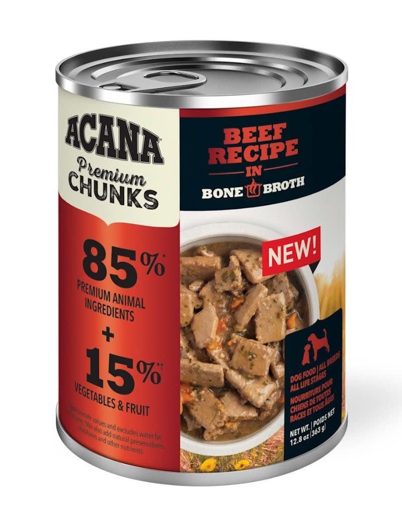 Acana ACANA Grain-Free Premium Chunks Canned Dog Food 12.8oz Beef