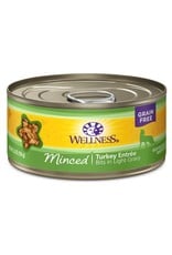 WellPet WELLNESS Minced Turkey Canned Cat Food Case