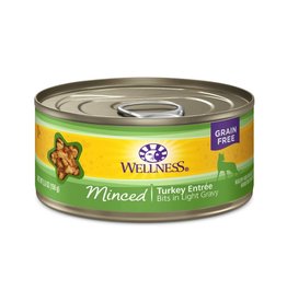 WellPet WELLNESS Minced Turkey Canned Cat Food Case