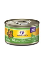 WellPet WELLNESS Minced Turkey Canned Cat Food Case