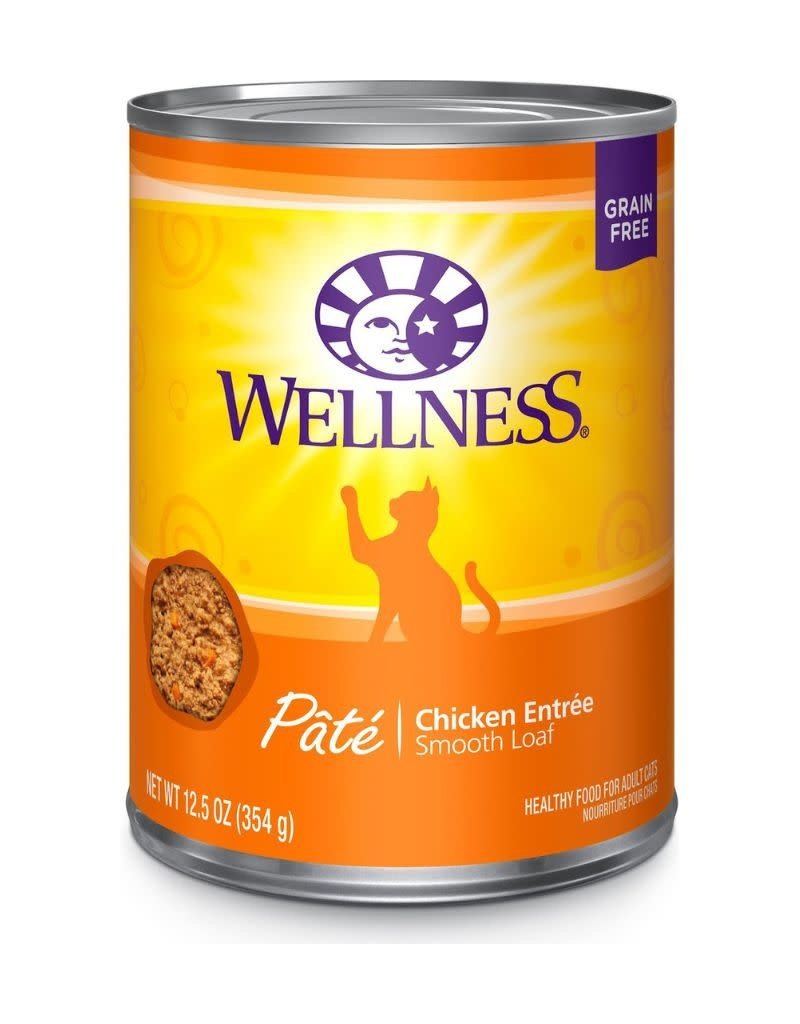 WellPet WELLNESS Complete Health Pate Chicken Canned Cat Food CASE