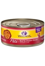 WellPet WELLNESS Beef and Chicken Canned Cat Food CASE