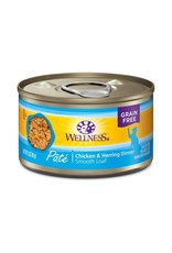 WellPet WELLNESS Chicken and Herring Canned Cat Food CASE