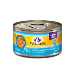 WellPet WELLNESS Chicken and Herring Canned Cat Food CASE