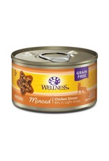WellPet WELLNESS Minced Chicken Canned Cat Food CASE