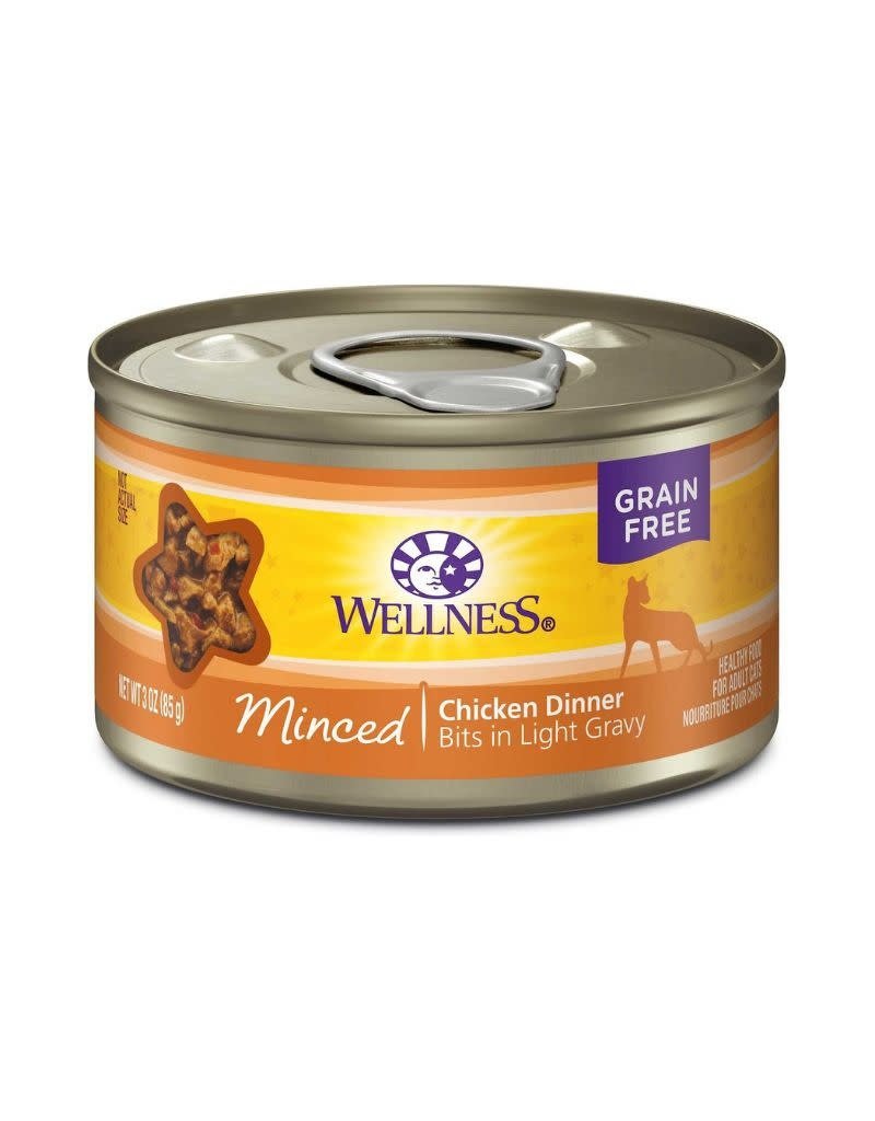 WellPet WELLNESS Minced Chicken Canned Cat Food CASE