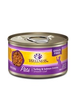 WellPet WELLNESS Turkey and Salmon Canned Cat Food CASE