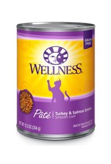 WellPet WELLNESS Turkey and Salmon Canned Cat Food CASE