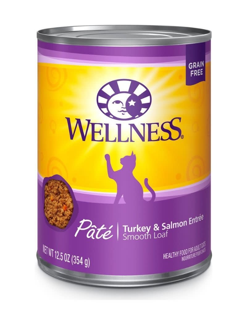 WellPet WELLNESS Turkey and Salmon Canned Cat Food CASE