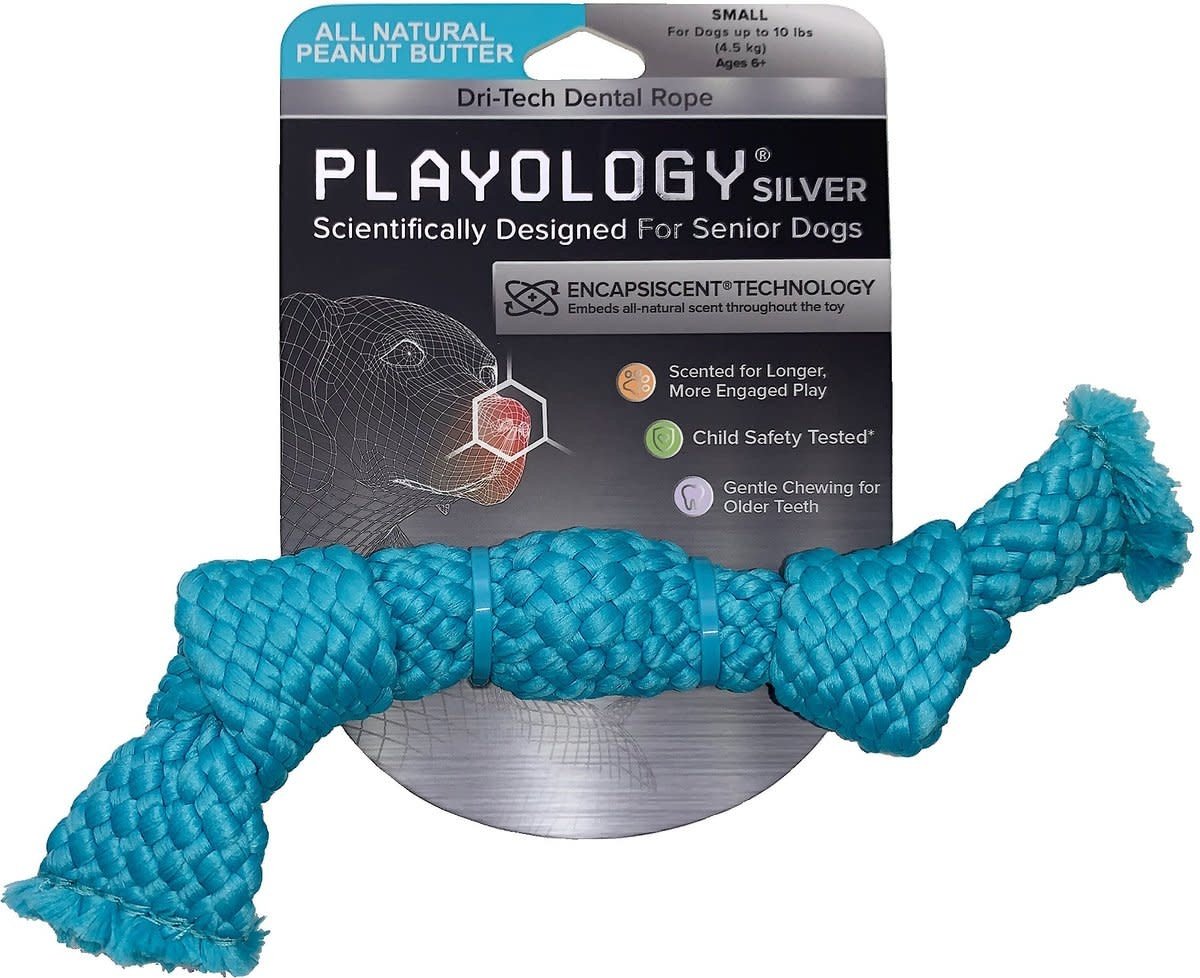 Playology All-Natural Peanut Butter Scented Dri-Tech Rope Large