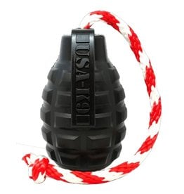 SodaPup SODAPUP USA-K9 Magnum Grenade  Chew Toy Black