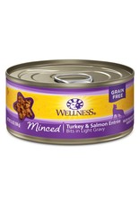 WellPet WELLNESS Minced Turkey and Salmon Canned Cat Food CASE