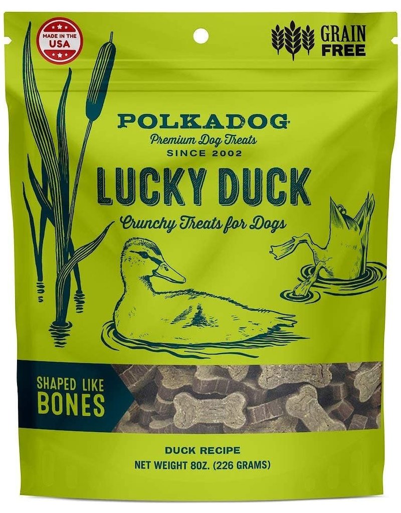 POLKADOG ! POLKA DOG Lucky Duck Bone Treats