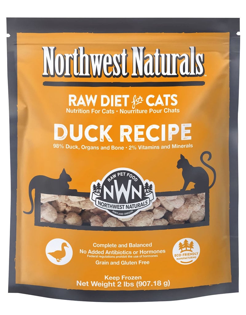 Northwest Naturals NORTHWEST NATURALS Frozen Raw Cat Food Duck 2 LB