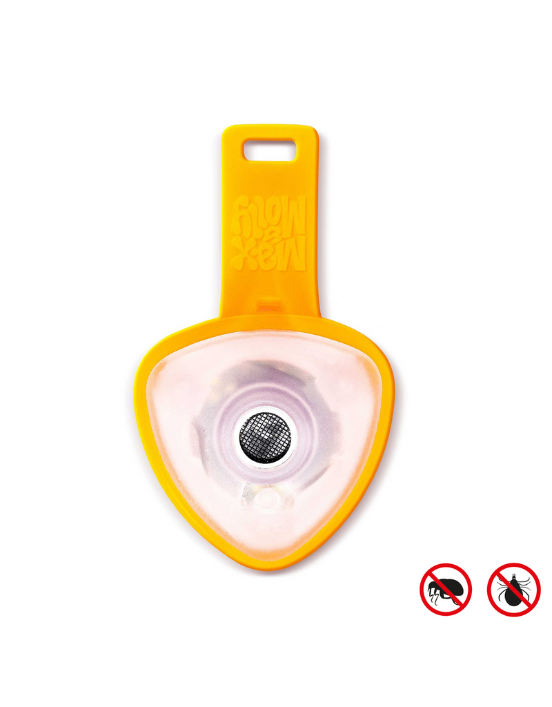 MAX & MOLLY MAX & MOLLY Soundshield Ultrasonic Dog Tag for Tick & Flea Control Orange