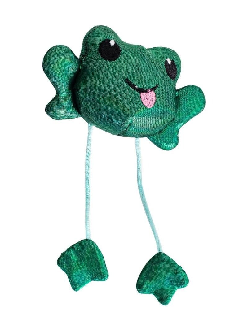 PETSTAGES CATSTAGES Toss N Dangle Frog Catnip Cat Toy