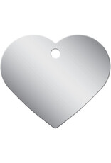 Quick-Tag Tag Chrome Plated Brass Heart