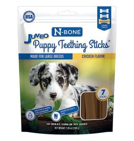N-BONE N-BONE Puppy Teething Sticks Jumbo Chicken 7 CT