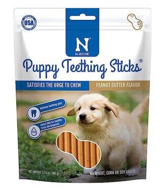 N-BONE N-BONE Puppy Teething Sticks Peanutbutter 17 CT