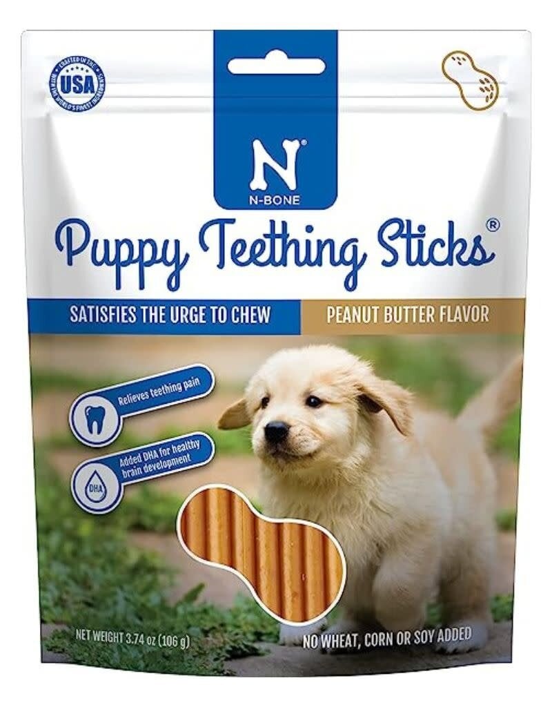 N-BONE N-BONE Puppy Teething Sticks Peanutbutter 17 CT