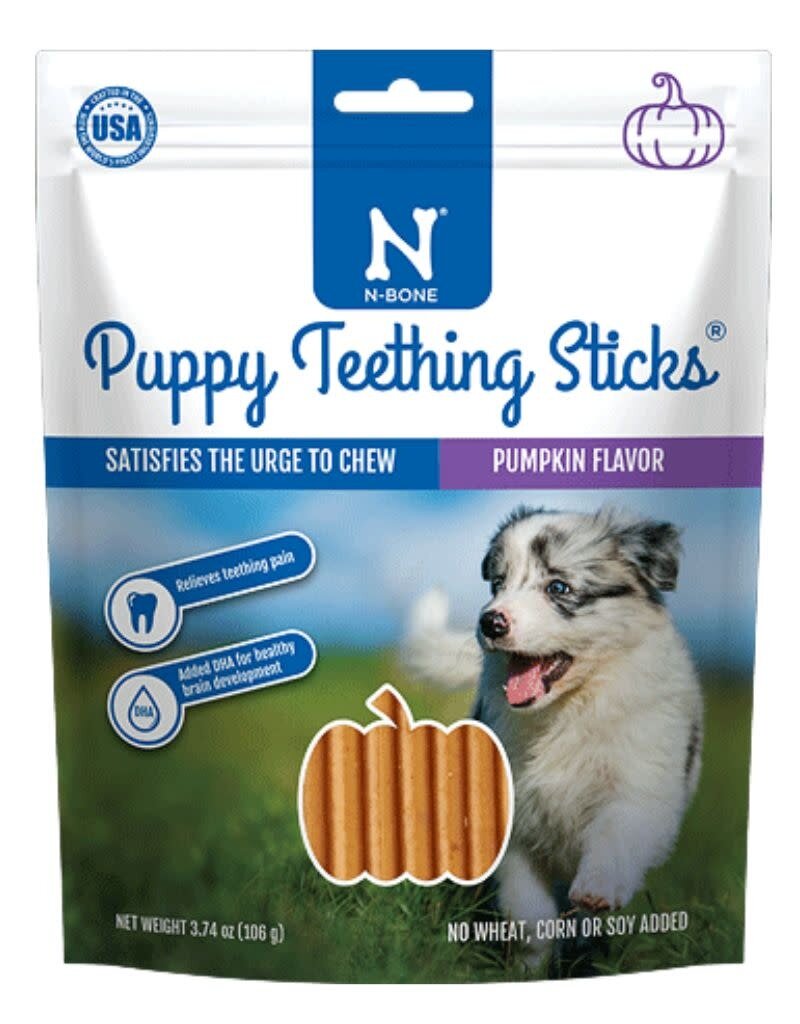 N-BONE N-BONE Puppy Teething Sticks Pumpkin 17 CT