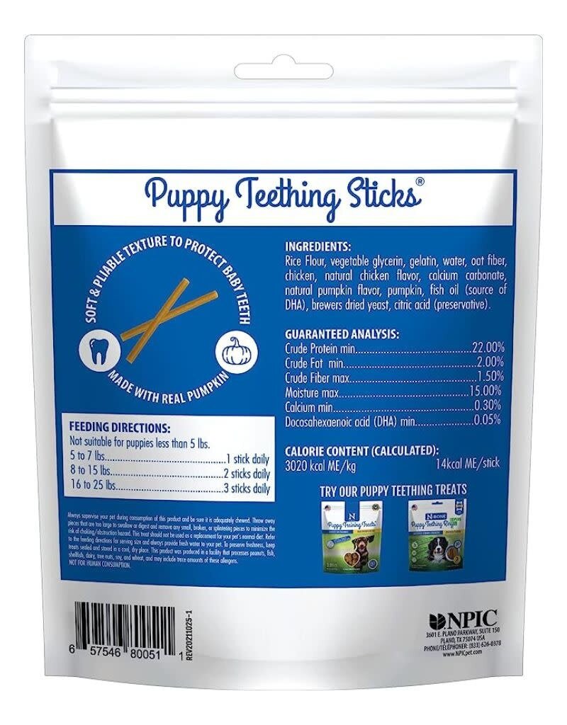 N-BONE N-BONE Puppy Teething Sticks Pumpkin 17 CT