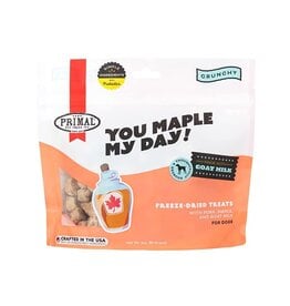 Primal Pet Foods PRIMAL Dog Treats You Maple My Day Maple and Pork With Goat Milk 2OZ