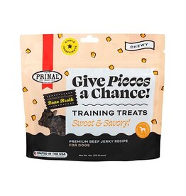 Primal Pet Foods ! PRIMAL Dog Treats Give Pieces a Chance Beef With Broth 4OZ