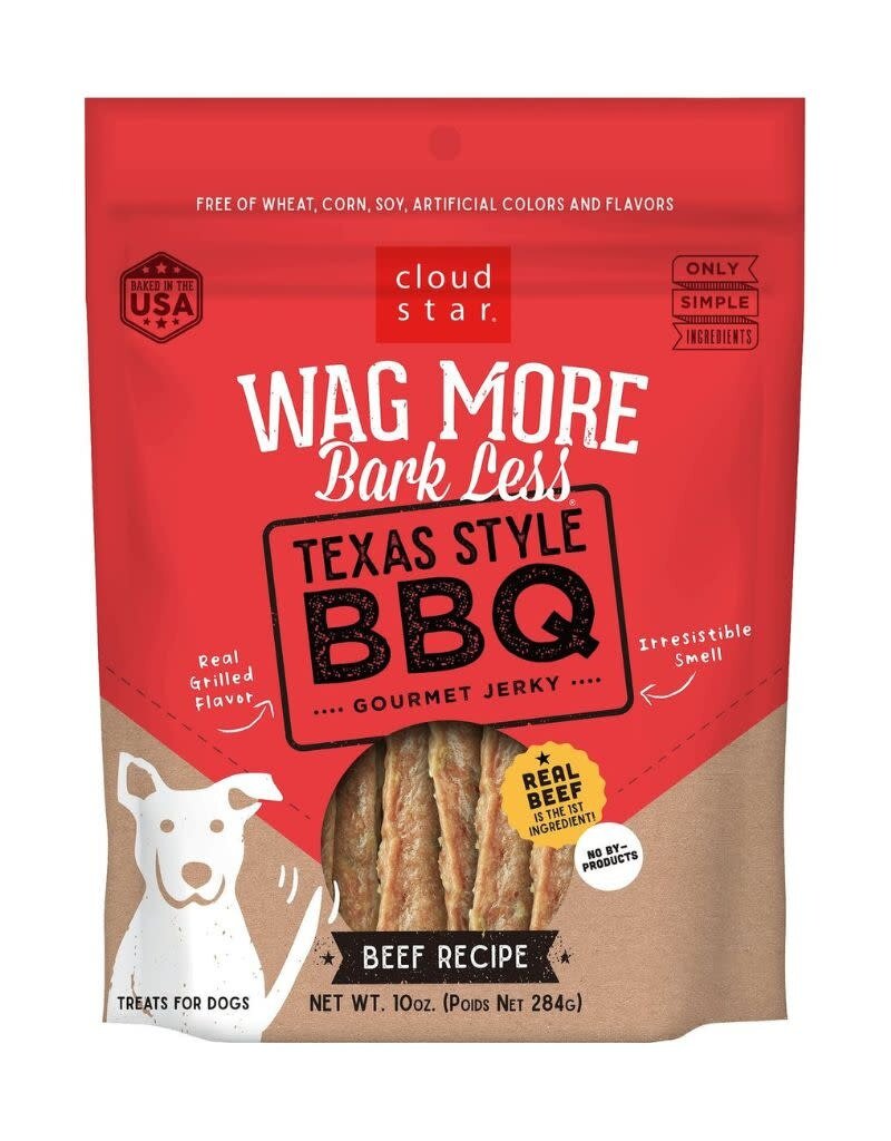 Cloud Star CLOUD STAR Texas Style BBQ Jerky Dog Treat 10OZ