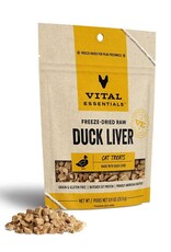 Vital Essentials VITAL ESSENTIALS Freezedried Duck Liver Cat Treat .9 oz.