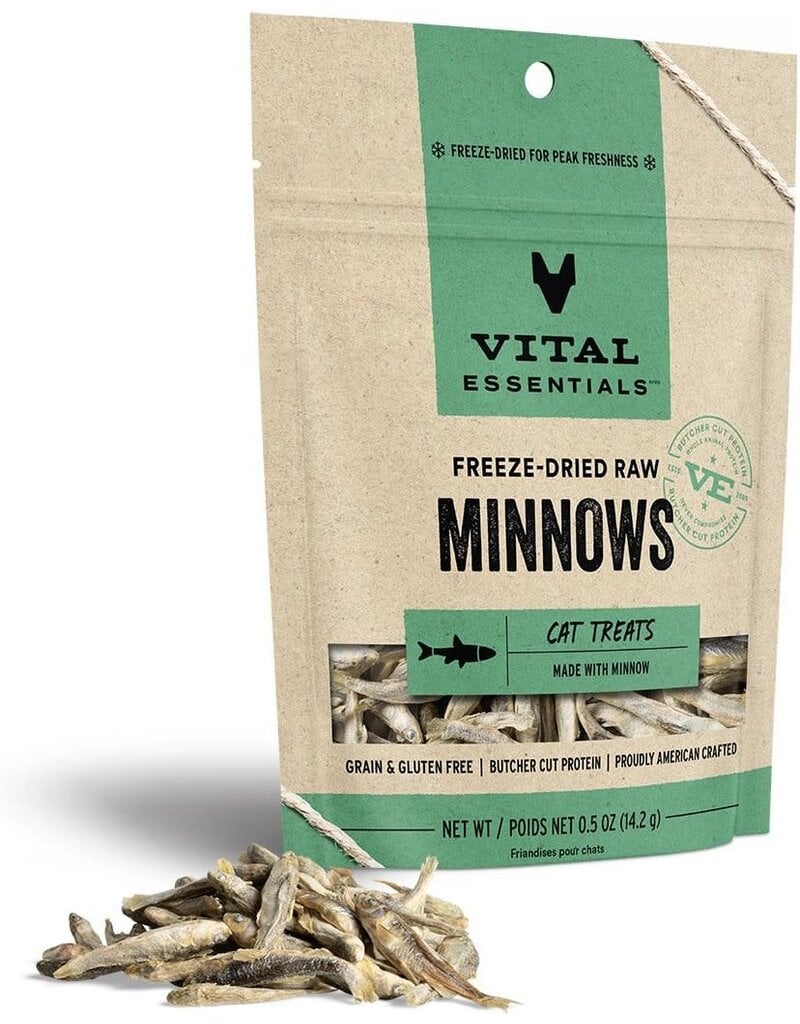 Vital Essentials VITAL ESSENTIALS Freezedried Minnow Cat Treats .5 oz