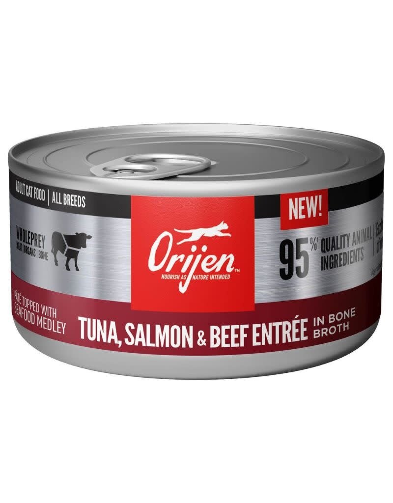 ORIJEN ORIJEN Tuna Salmon and Beef Entree Cat Food 3OZ