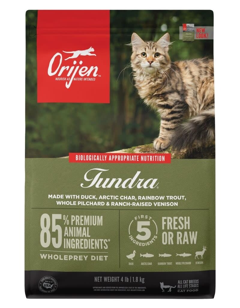 ORIJEN ORIJEN USA  Grain-Free Dry Tundra Cat Food 4 lb.