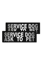 DOGLINE DOGLINE Service Dog Ask to Pet Reflective Patch 2pk