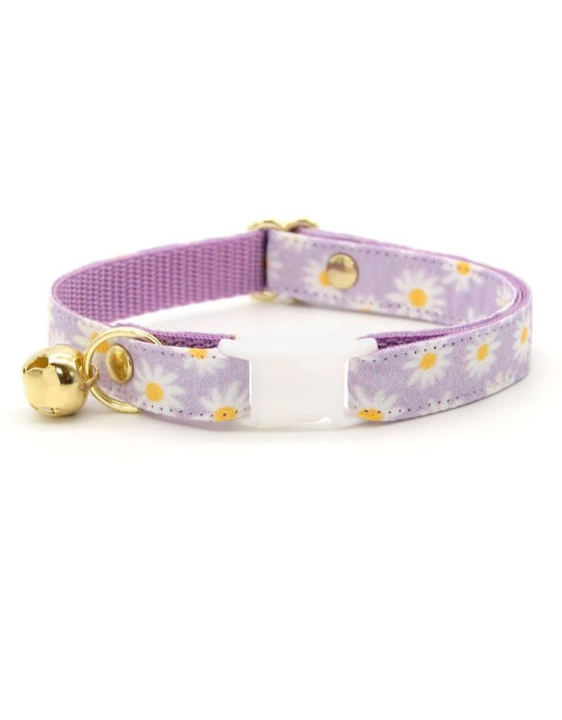 Made by Cleo MADE BY CLEO Cat Collar 8-13" Daisies Purple