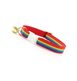 Made by Cleo MADE BY CLEO Cat Collar 8-13" Retro Rainbow