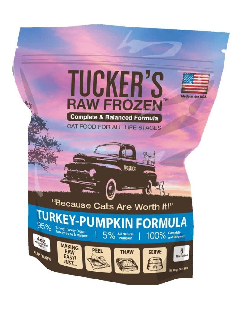 TUCKERS Frozen Raw Cat Food Turkey & Pumpkin 24OZ