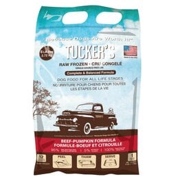 TUCKER'S TUCKERS Frozen Raw Complete Dog Food Beef Pumpkin 6lb