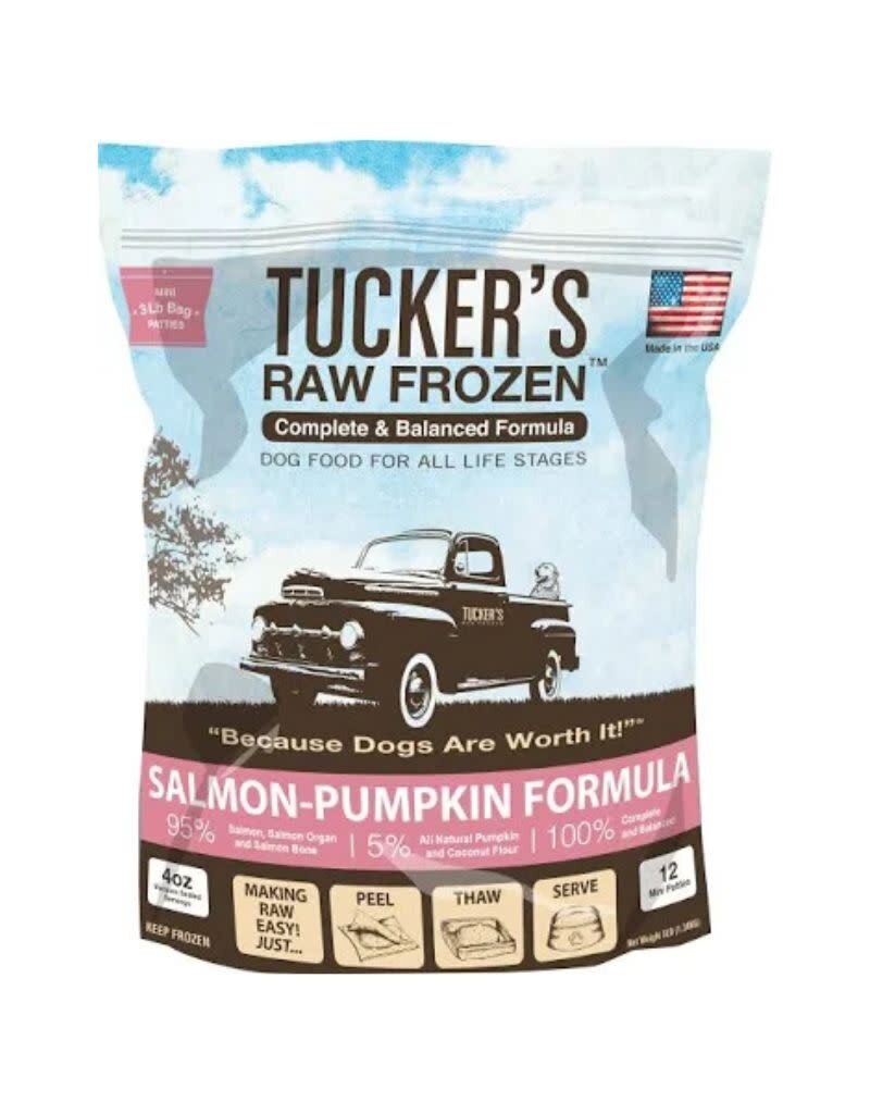 TUCKERS Frozen Raw Complete Dog Food Salmon Pumpkin 3lb