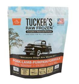 TUCKERS Frozen Raw Complete Dog Food Pork Lamb 3lb