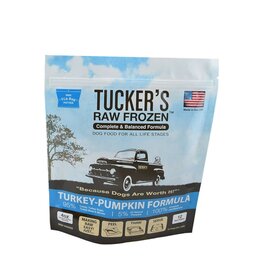 TUCKERS Frozen Raw Complete Dog Food Turkey Pumpkin 3lb