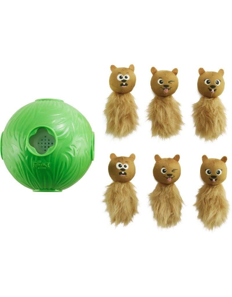 OUTWARD HOUND Snuffle N Treat Ball Puzzle Green - The Fish & Bone