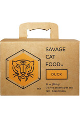 Savage Cat SAVAGE CAT Frozen Raw Cat Food Duck 3OZ 7PK