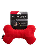 Playology PLAYOLOGY All Natural Beef Scented Plush Squeaky Bone