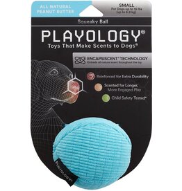 Playology ! PLAYOLOGY All Natural Peanut Butter Scented Plush Squeaky Ball