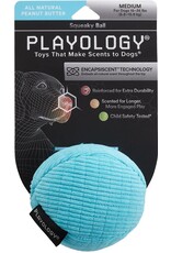 Playology ! PLAYOLOGY All Natural Peanut Butter Scented Plush Squeaky Ball