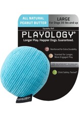 Playology PLAYOLOGY All Natural Peanut Butter Scented Plush Squeaky Ball