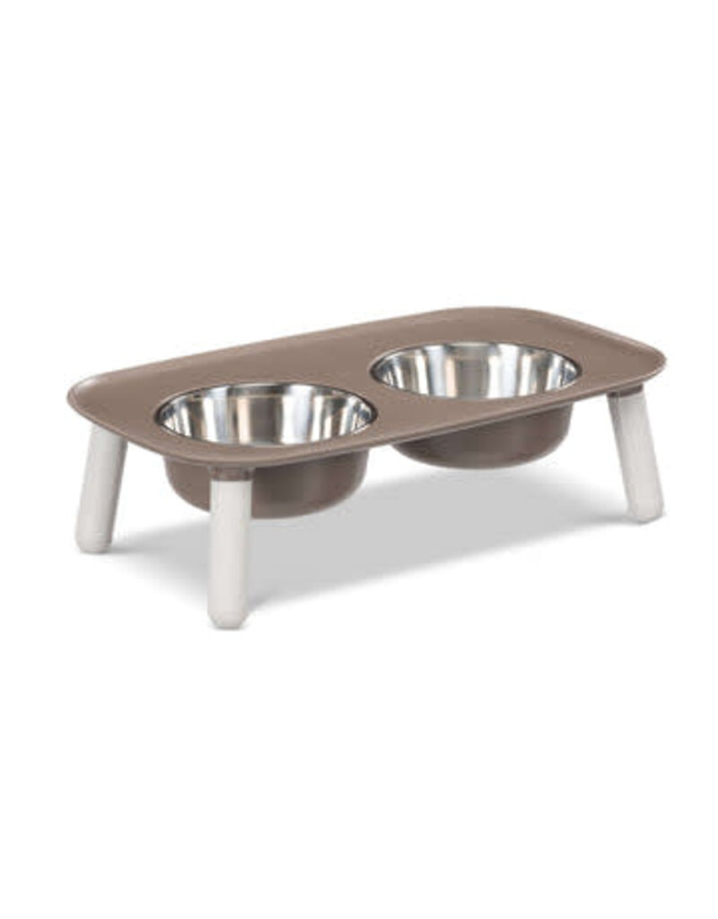 Messy Mutts MESSY MUTTS Elevated Feeder Gray